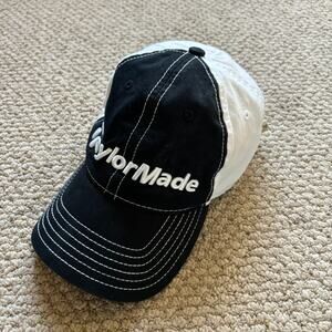Taylor made Golf Hat Cap Snap Back Black White tmax gear